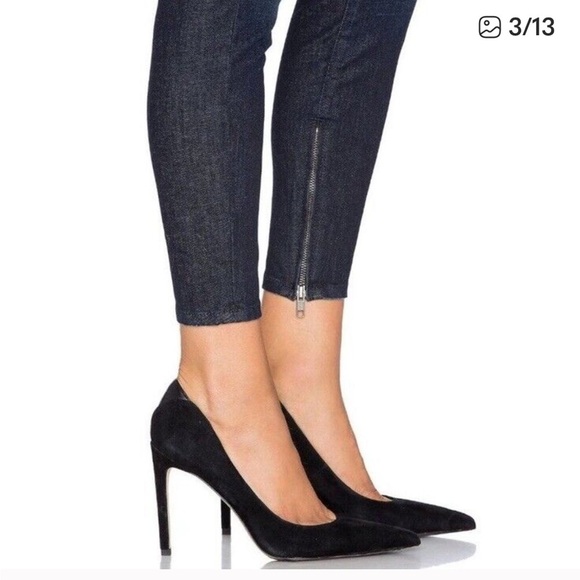 Current/Elliott Jeans Silverlake Zip Skinny Jeans in Sargent Destroy size 26 - Picture 3 of 13